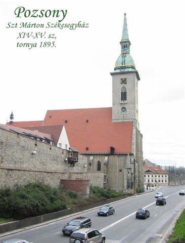 Szent Mrton Szkesegyhz tornyn az aranyozott Szent Koronval